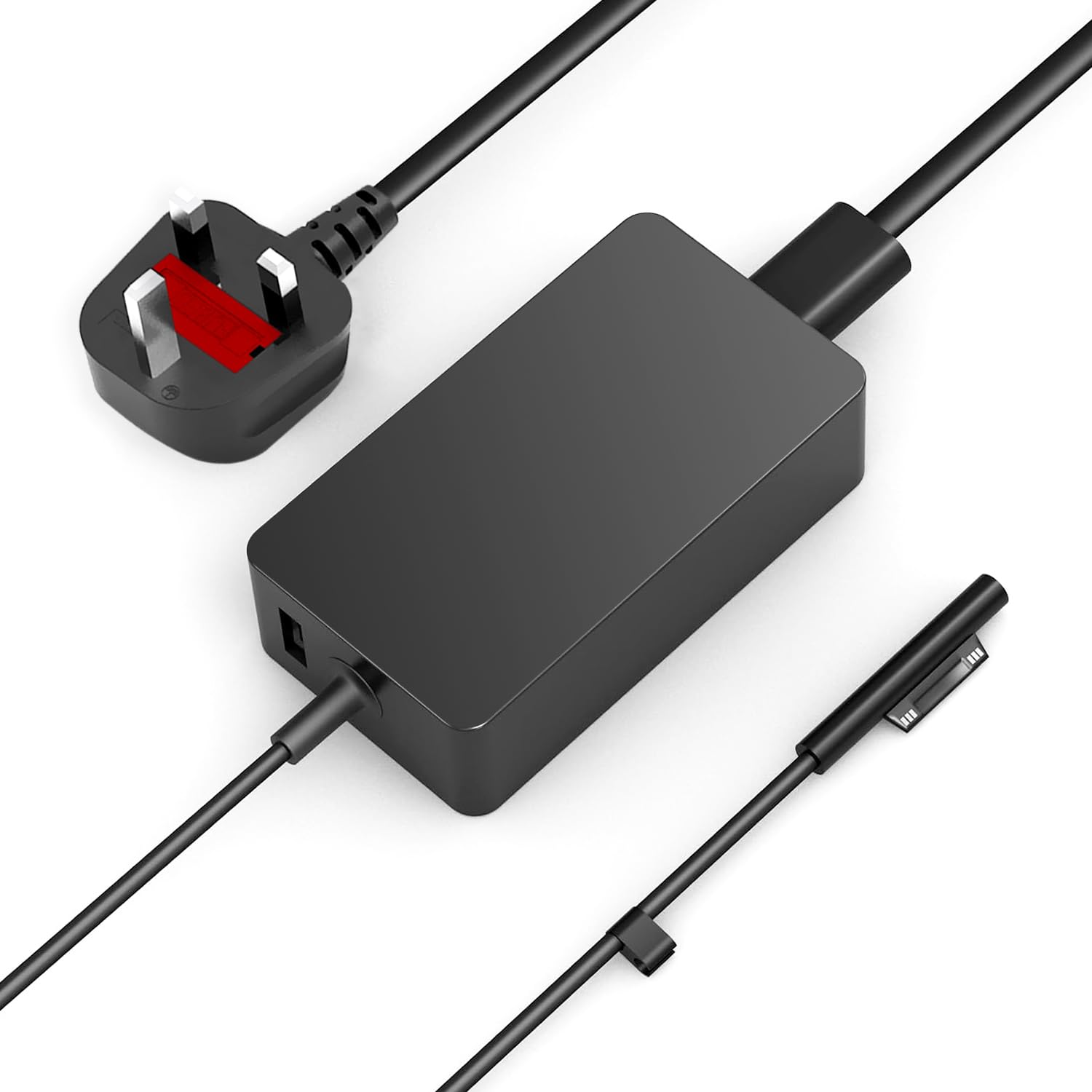 44W Surface Pro Charger for Microsoft Surface Pro 11 10 9 8 X 7 6 5 4 3 Laptop Charger with USB Charging Port 15V 2.58A Power Supply