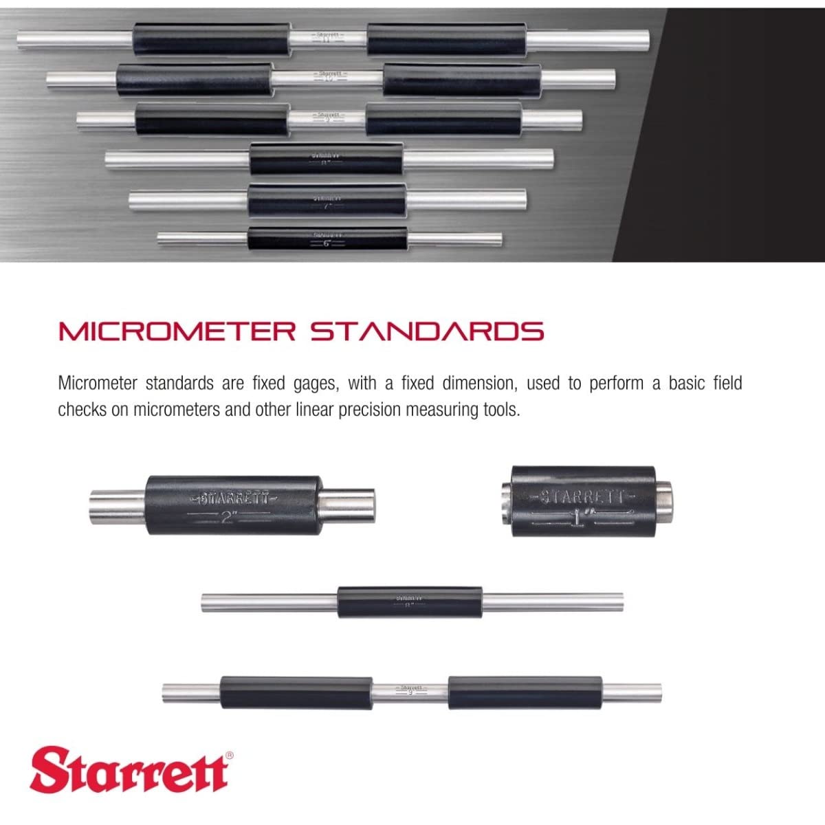 Starrett 234MA-400 - Varillas de medición con mango