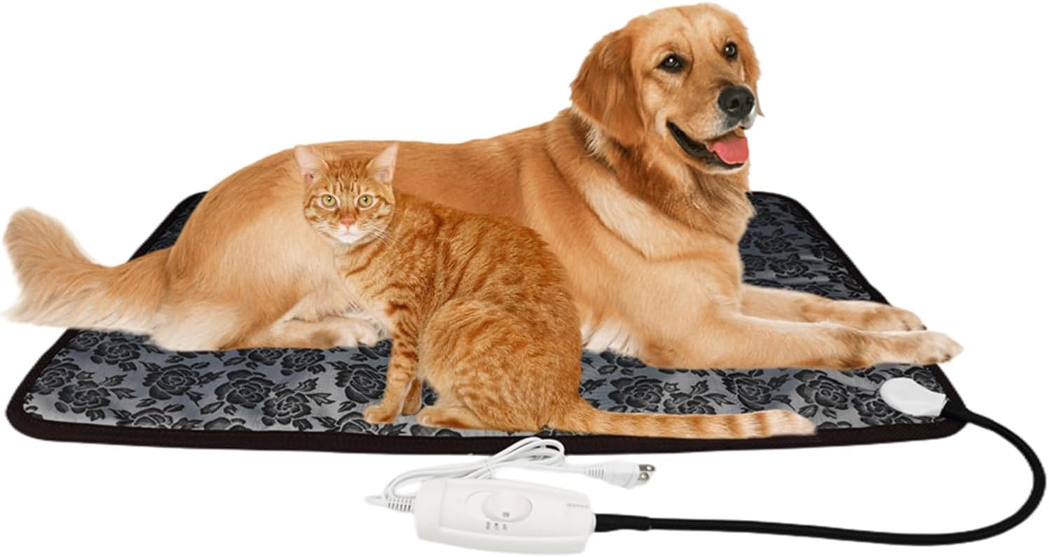 Dog Heating Pad,Large Dog Heated Bed,Pet Heating Pad for Cats Outdoor