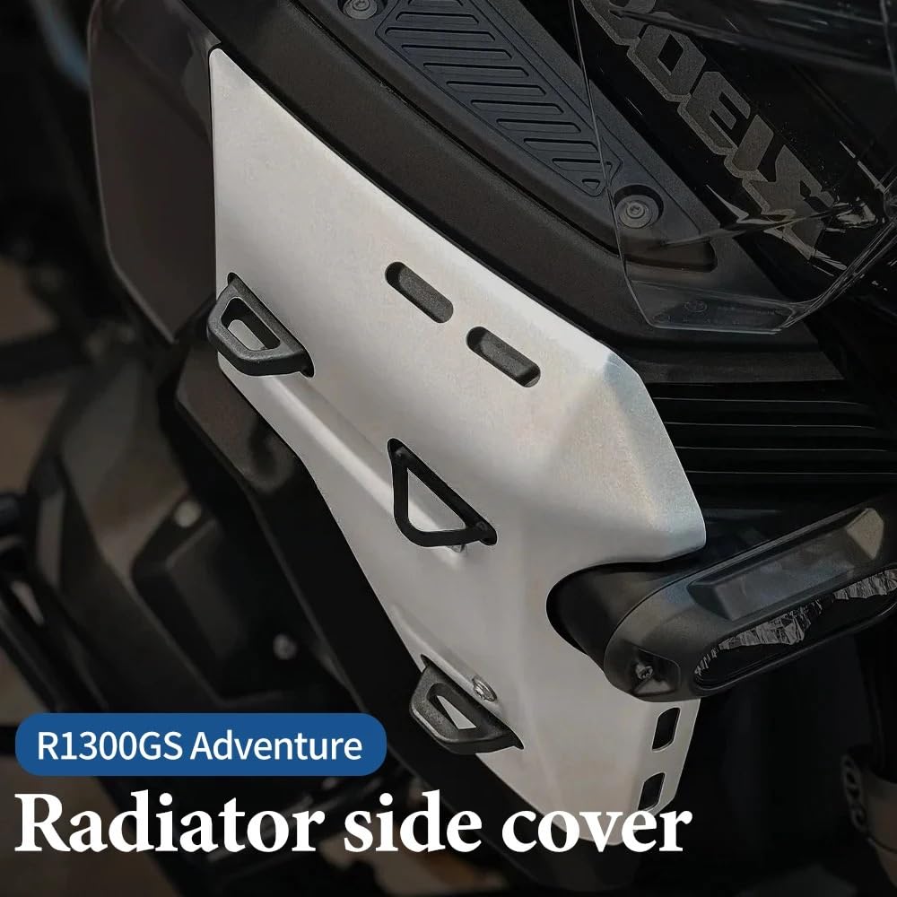Płyta ochronna zbiornika Do R1300GS Adventure 2024-2026 boczne panele motocyklowe zbiornik na wodę | Osłony Osłona panelu bocznego Osłona ochronna(Silver)