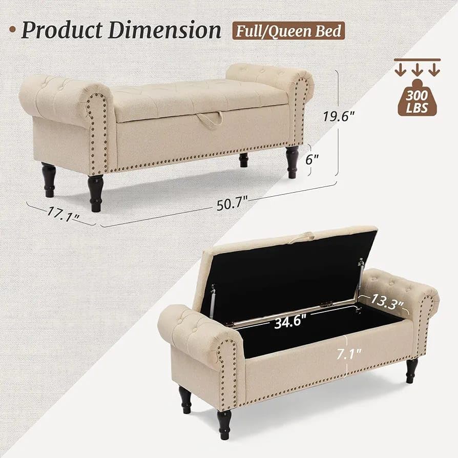 Image of Elegant Couch Luxury Living Room Furniture Upholstery Comfortable Seating Classic Design Neutral Color Palette Home Decor Elegance Inviting Lounge Furniture (Beige)