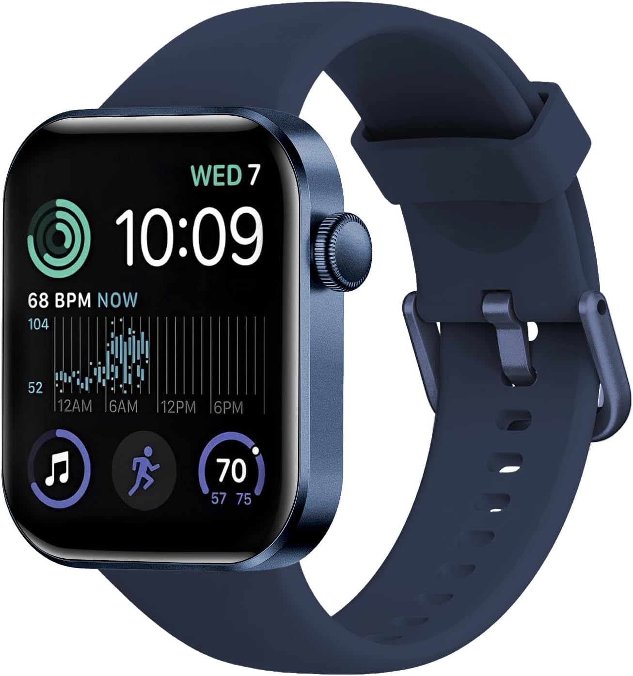 Smartwatch for Men and Women, 1.85 Inches Smartwatch with Call/Answer, 140 Sports Smart Watch with Pedometer/Sleep/Heart Rate Monitor/SpO2, Waterproof IP68 Smartband for Android iOS