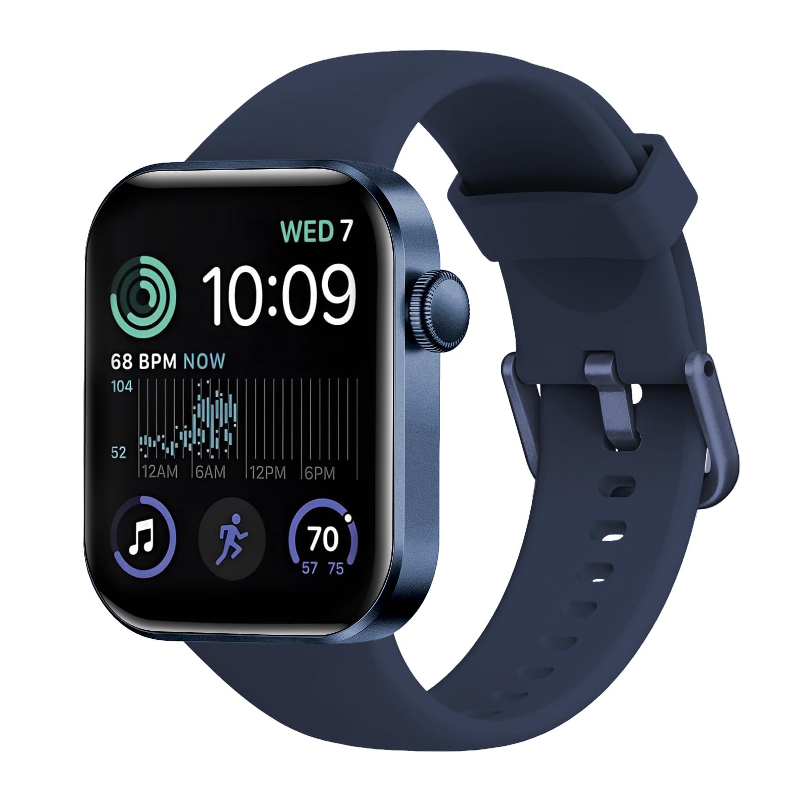 Smartwatch Uomo Donna, 1.85" Orologio Smartwatch con Effettua/Risposta Chiamate, 140 Sportive Smart Watch con Contapassi/Sonno/Cardiofrequenzimetro/SpO2, Impermeabil IP68 Smartband per Android iOS