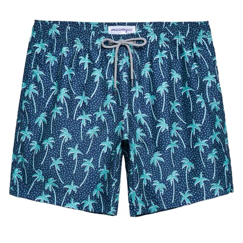 Image of maamgic Mens Slim Fit Swim Shorts Swim Trunks 7 inch Quick Dry Mens Bathing Suits with Mesh Lining