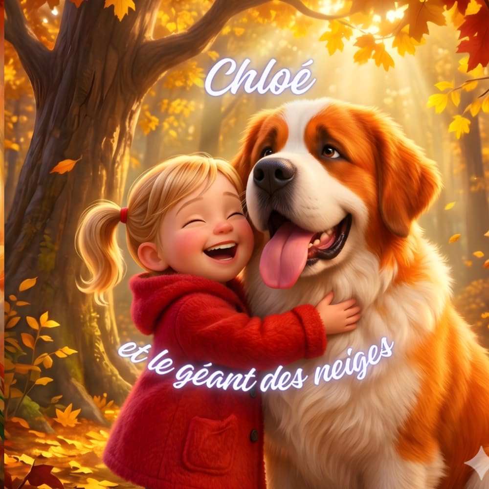 Chloé et le géant des neiges: Une histoire tendre d'amitié et d'entraide entre une petite fille et son gros chien pour les 3 à 6 ans — Album illustré.