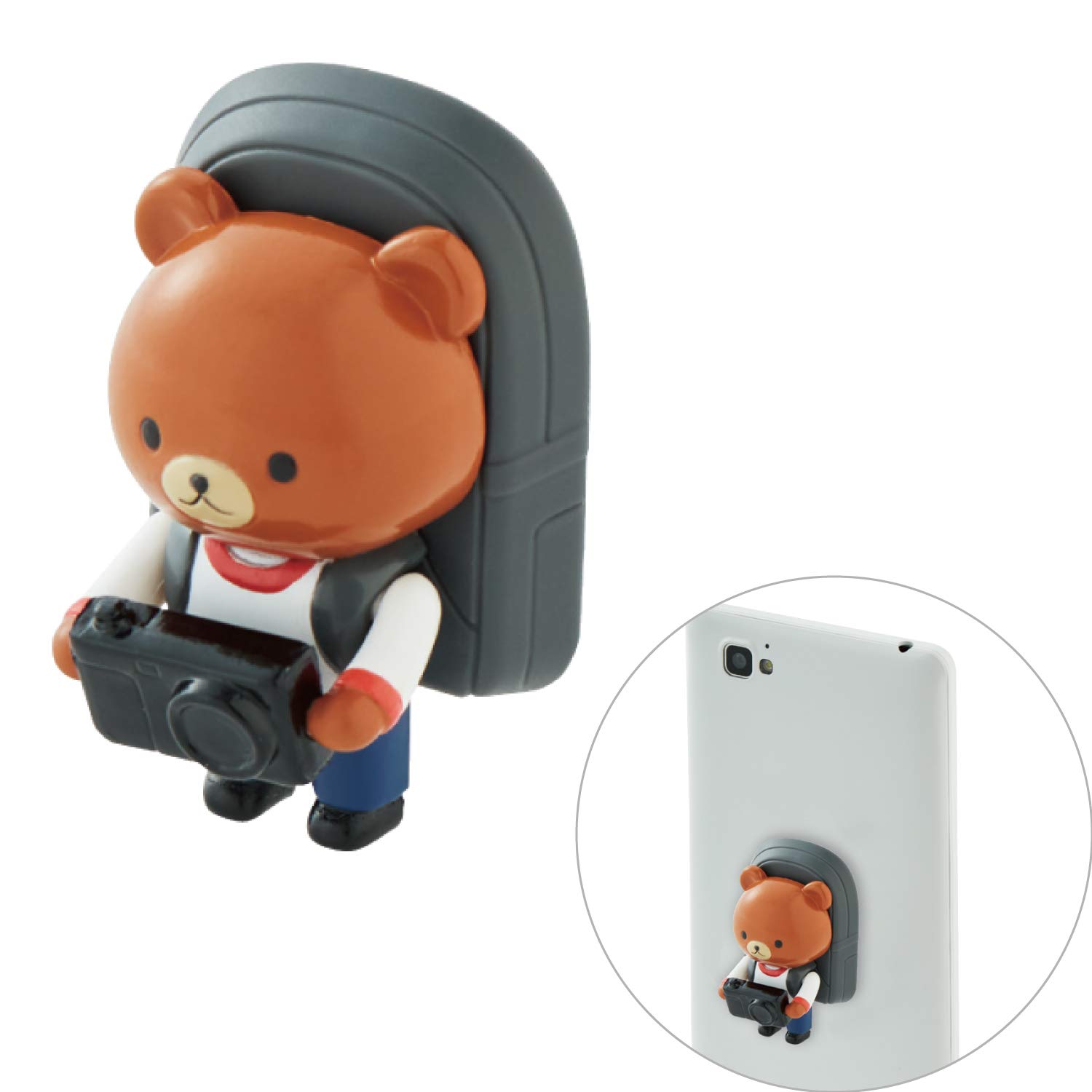 Amazon | エレコム スマホリング スマホスタンド ちょいのせフレンズ