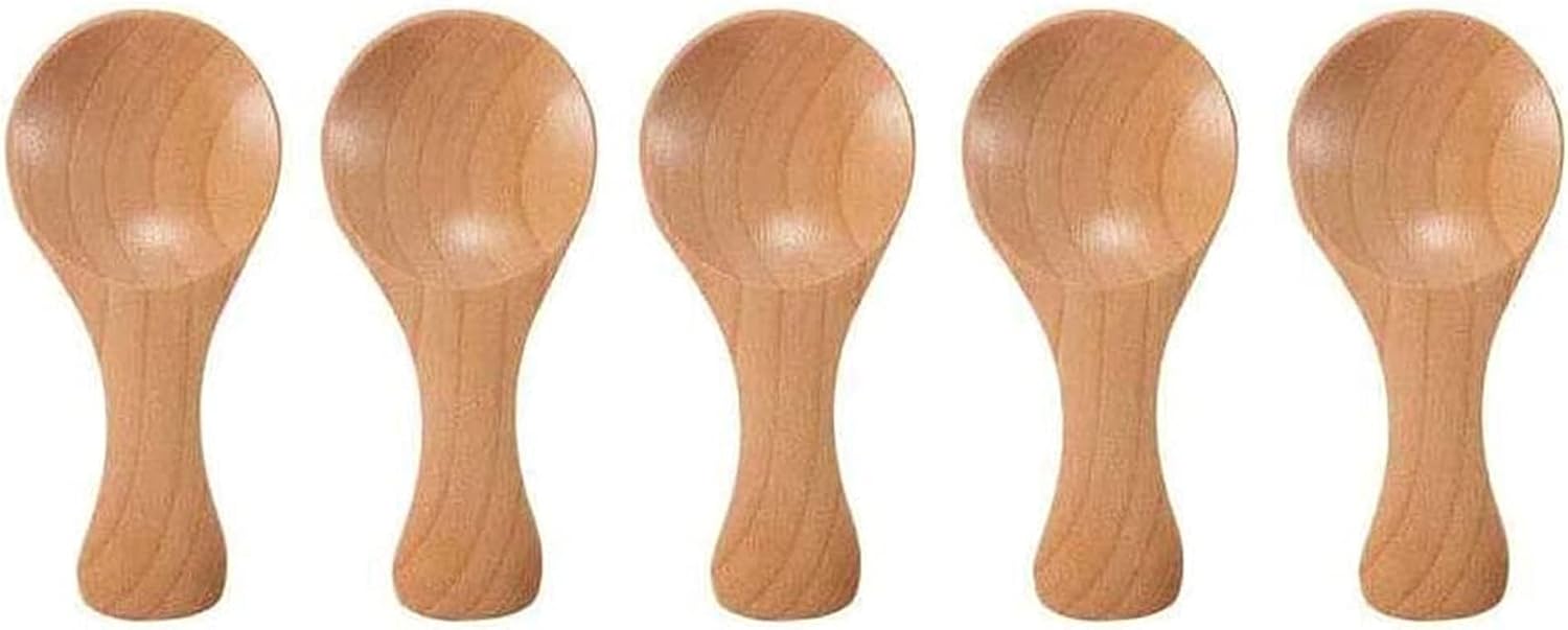 Durable Chinese Style Serving Spoons Wooden Teaspoon for Coffee Tea Jam Bath Salts Kitchen Tool Spoon Spice Spoon Condiment Spoons