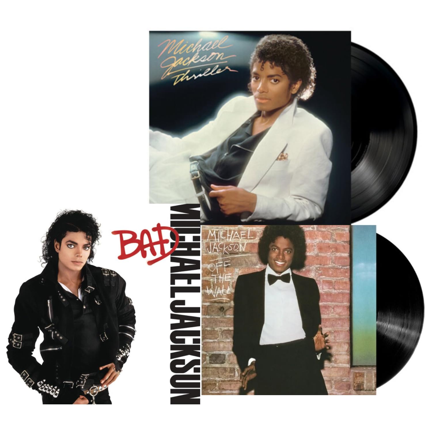 Michael Jackson Album Collection: Off the Wall / Thriller / Bad - Limited Pressing 3 Record Set