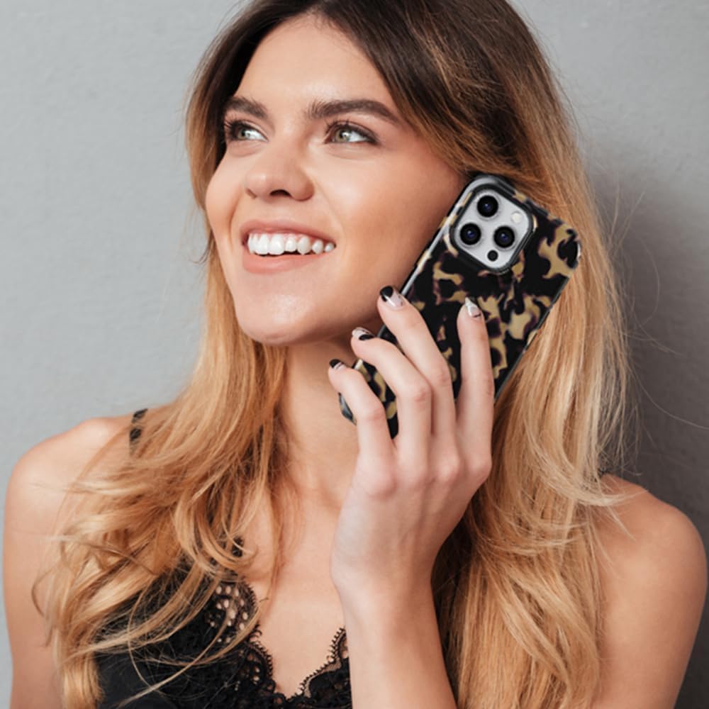 uCOLOR Compatible with iPhone 16 Pro Max 6.9" Case, [8 ft Drop Tested] Shockproof Design Protective Slim Stylish TPU Durable Phone Cover Case (Tortoise Shell, iPhone 16 Pro Max) - Image 8