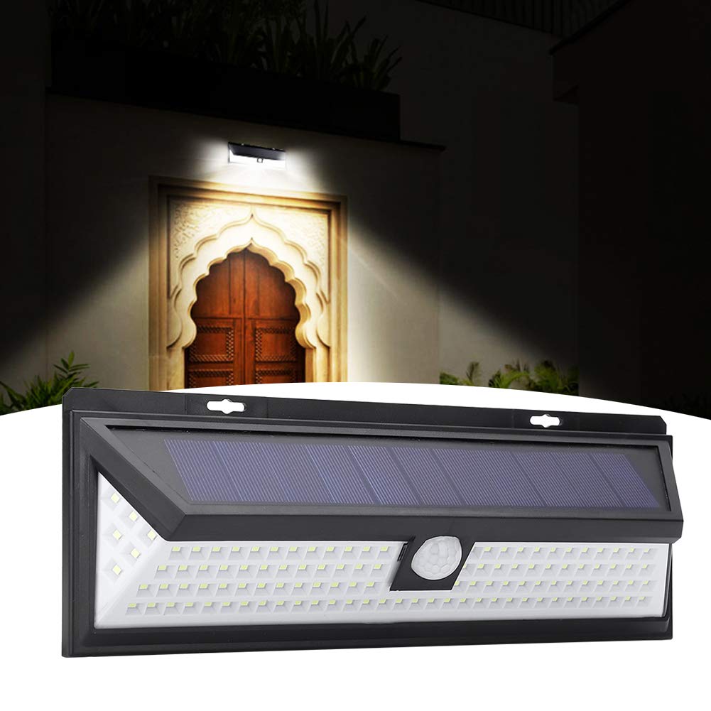 Asixxsix Luz de la Pared Solar, Sensor de Movimiento de 118 Años Iluminación Impermeable con Energía Solar con 3 Modos Batería Recargable, para el Porche de la Vía de Entrada