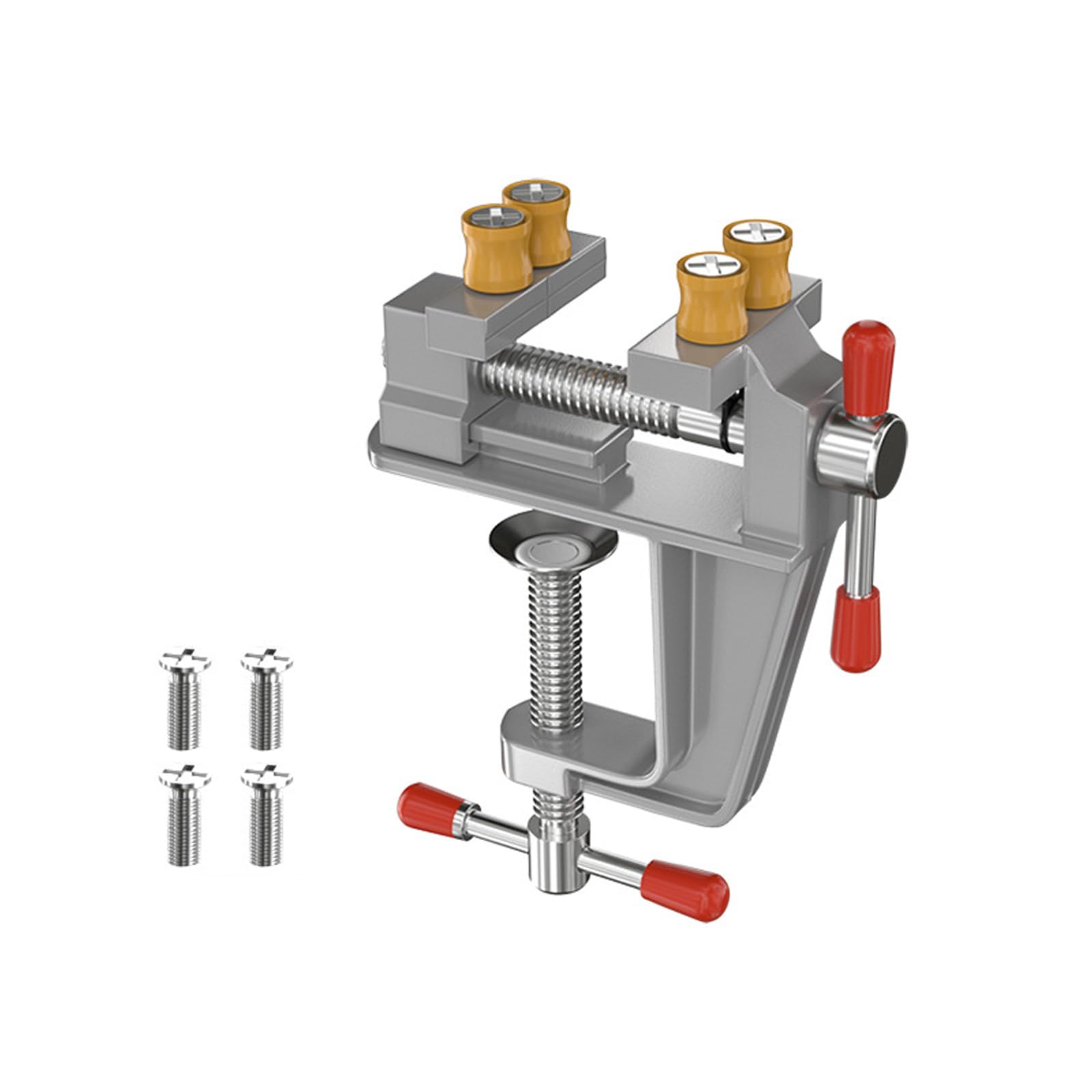 Yhplxyuus Clamp And Column. Woodwork Table Workbench Screw Vise Clamping Fixed Pliers Milling Press Table Top Tightening Clamp Hand Tool Multifunctional Tool For Jewelry Making