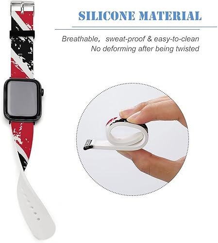 Vista 238 de Correa de reloj de silicona suave compatible con Iwatch Correa deportiva para hombres/unisex/jóvenes compatible con Iwatch Series