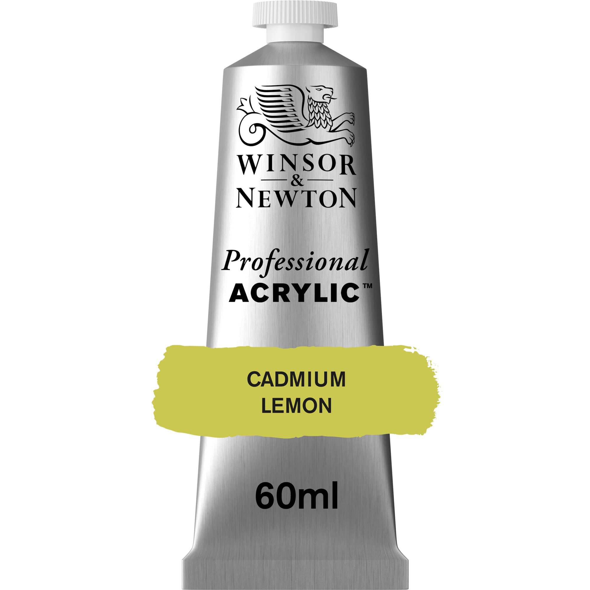 Winsor & Newton Professional Acrylic Paint, Cadmium Lemon, 60 ml Tube
