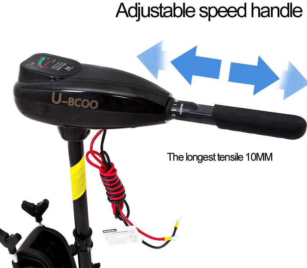 Buy UBCOO 8 Speed Saltwater Transom Mounted Electric Trolling Motor