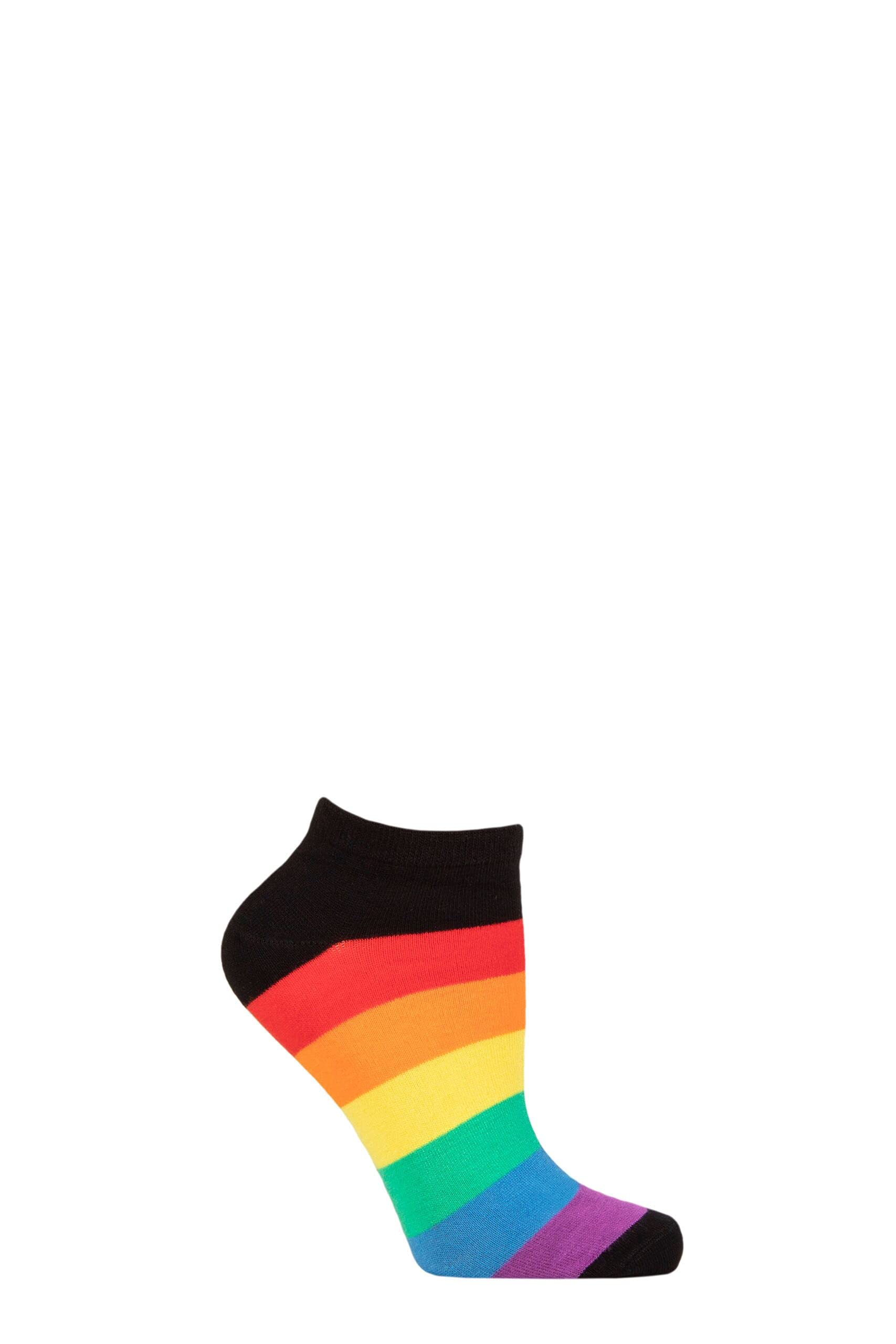 Sockshop Unisex Pride Trainer Mens And Ladies Bamboo Pride Socks Collection Pack Of 1 7-11