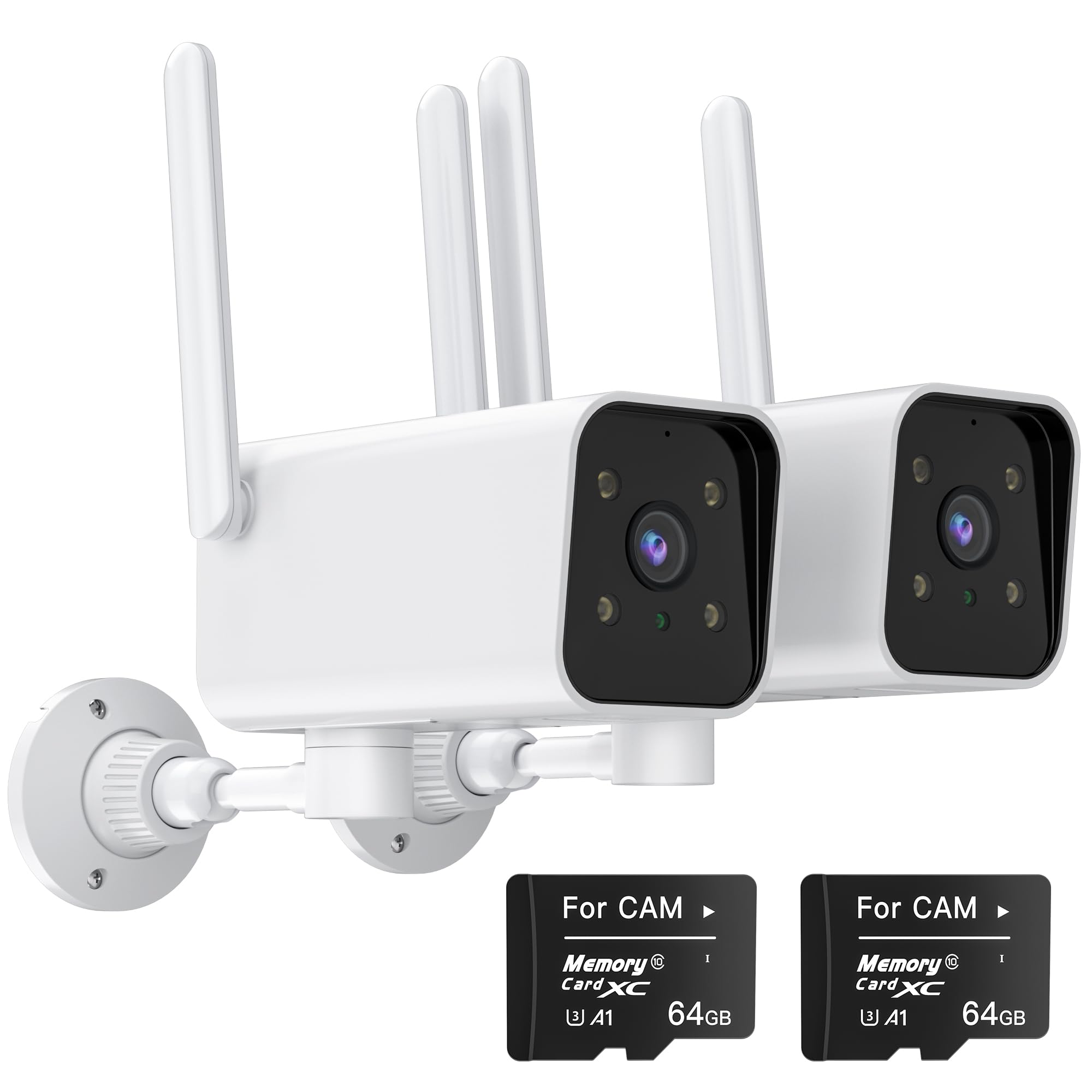 Security Camera Outdoor, 3MP PTZ Outdoor Cameras for Home Security, 2.4G Wired WiFi Camera with Motion Detection, Spotlight Siren Alarm, Color Night Vision, Two-Way Audio, IP65 Waterproof