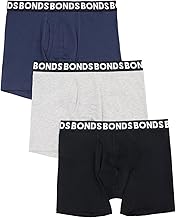 Bonds Men's Underwear Boxer Briefs Pack, Everyday Men's Boxer Briefs, Mid-length, Cotton-blend Underwear, 3-pack