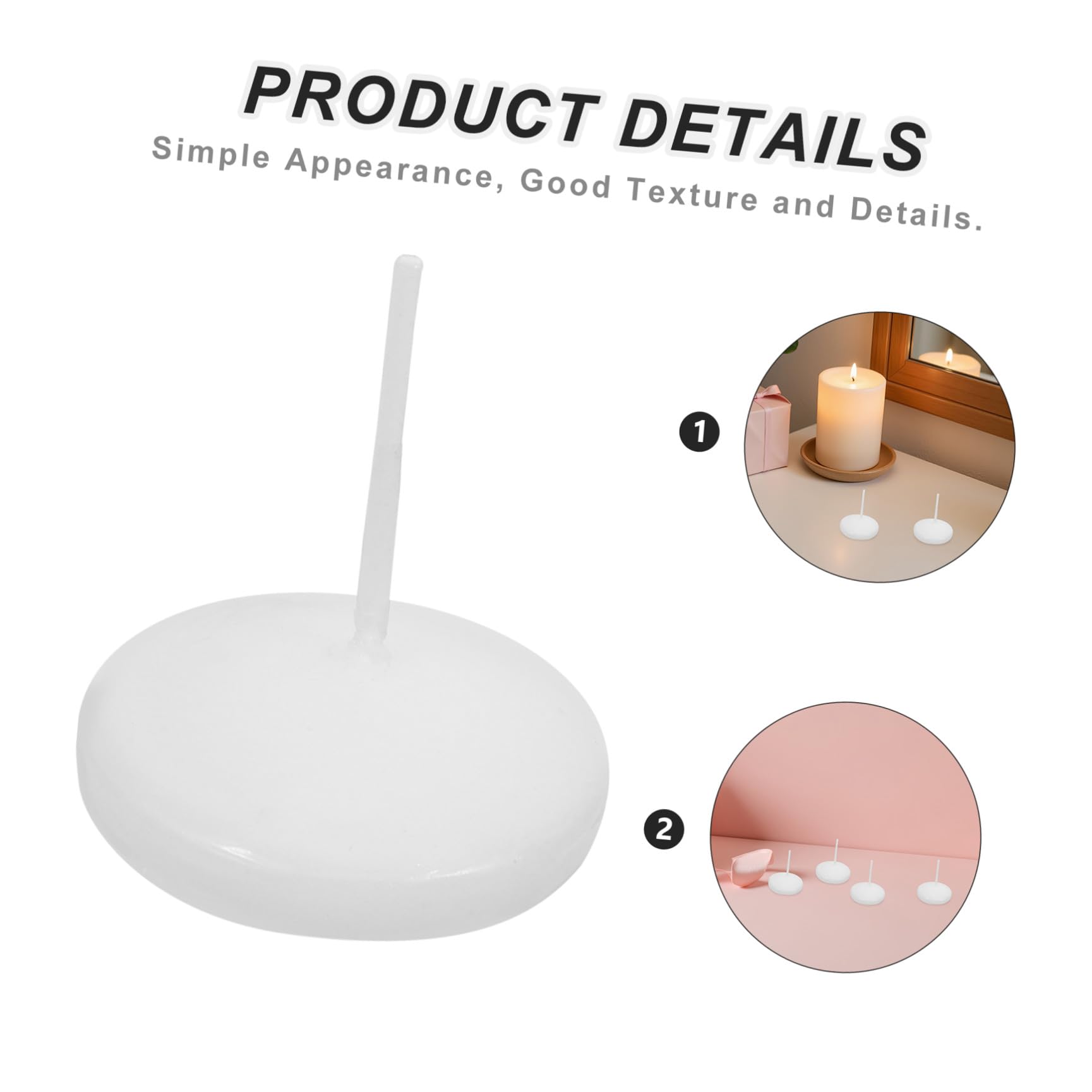 SUPVOX 30 Pezzi Candele Galleggianti Bianche per Ristoranti e Hotel e Design Stabile Perfette per Decorazioni Romantiche e Centrotavola Eleganti