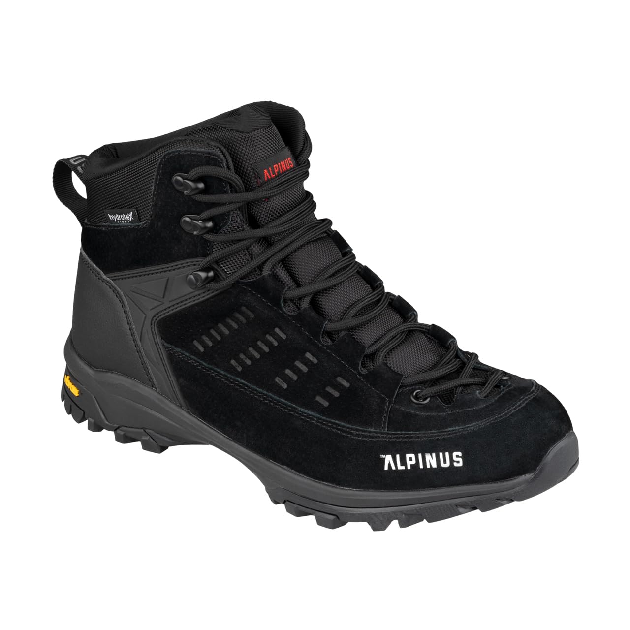 Alpinus - Buty Trekkingowe Męskie Brasil Plus M, Buty Turystyczne, Górskie, Hikingowe, czarne JS18659