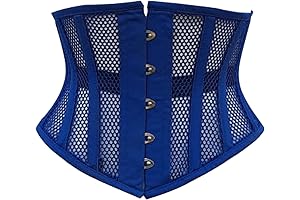 Women's Royal Blue Royal Queen Satin Corset for Hourglass Waist Shaper