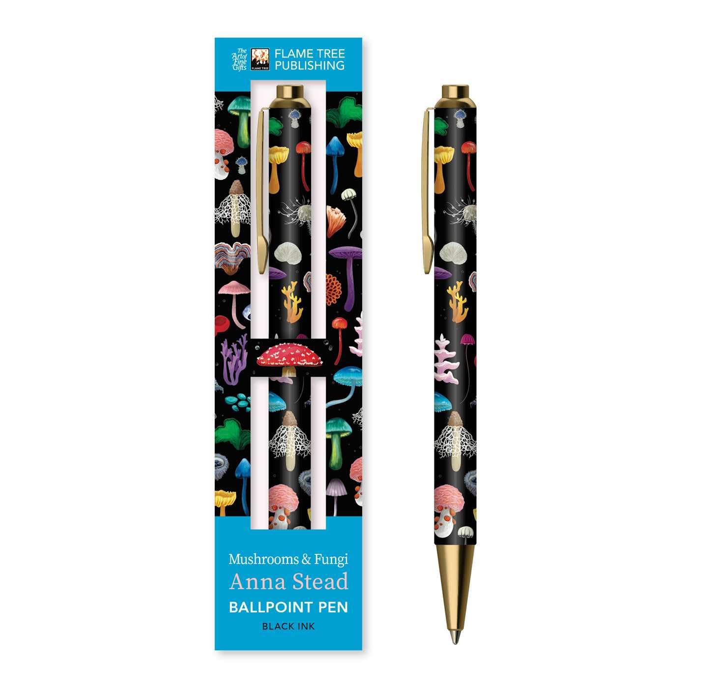 Anna Stead: Mushrooms & Fungi Boxed Decorative Ballpoint Pen (Boxed Ballpoint Pens)