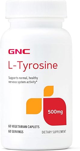 GNC - L-tirosina de 500 mg, favorece la actividad normal y saludable del sistema nervioso