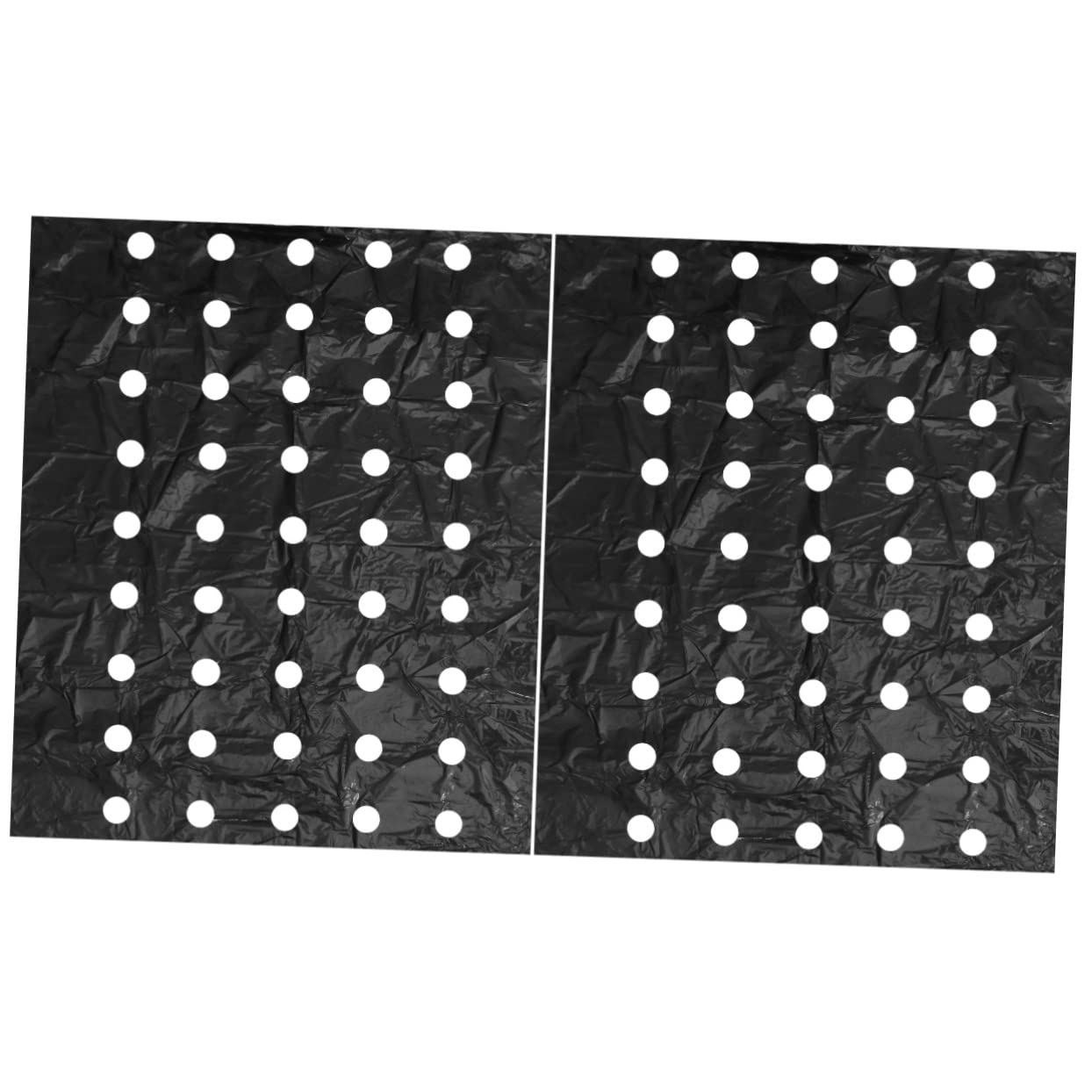 HANABASS 2 Rolls Perforated Mulch Black Plants Black Plastic Mulch Film Greenhouse Ground Cover Garden Plant Perforated Film Agricultural Mulching Film Agricultural Perforated Film Black