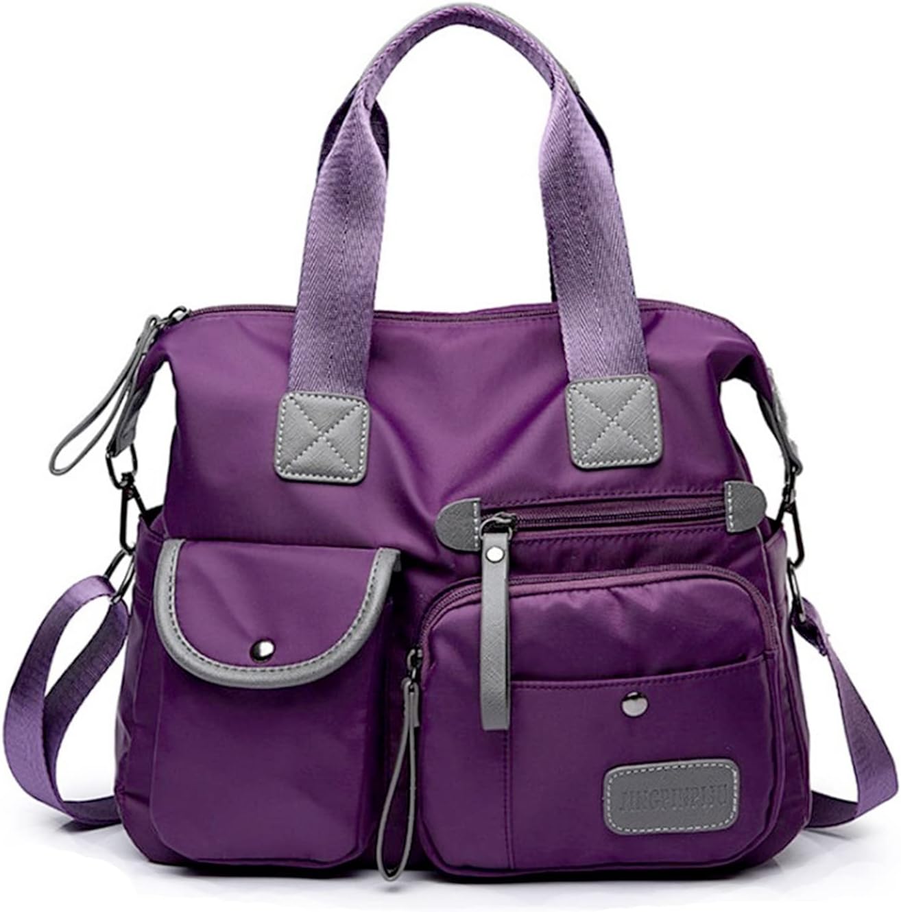 FAMKIT Women Tote Handbag,Oxford Cloth Crossbody Bag,Waterproof Shoulder Bags,Large Capacity Tote Bag with Detachable Shoulder Strap,Multipurpose