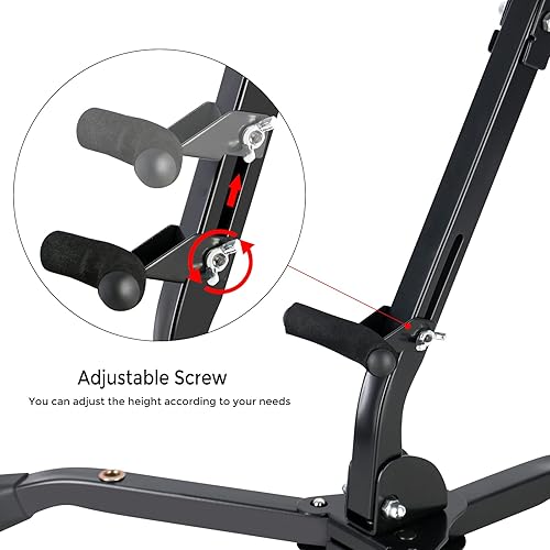 Miniatura 5 de EASTROCK Alto & Tenor - Soporte plegable para saxofón con 2 soportes desmontables para flautaclarinete