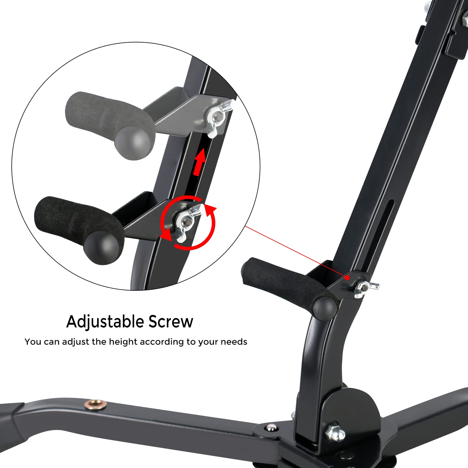 EASTROCK Alto&Tenor Saxophone Stand Folding Saxophone Stand Saxophone Holder Rack with 2 Detachable Flute/Clarinet Holders