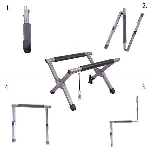 Miniatura 6 de Ablazer Folding Cooler Stand with Carry Bag, Anti-Slip for Camping Hiking BBQ Cooking Picnic Outdoor, Light Weight Foldable Fridge Ice Box Holder