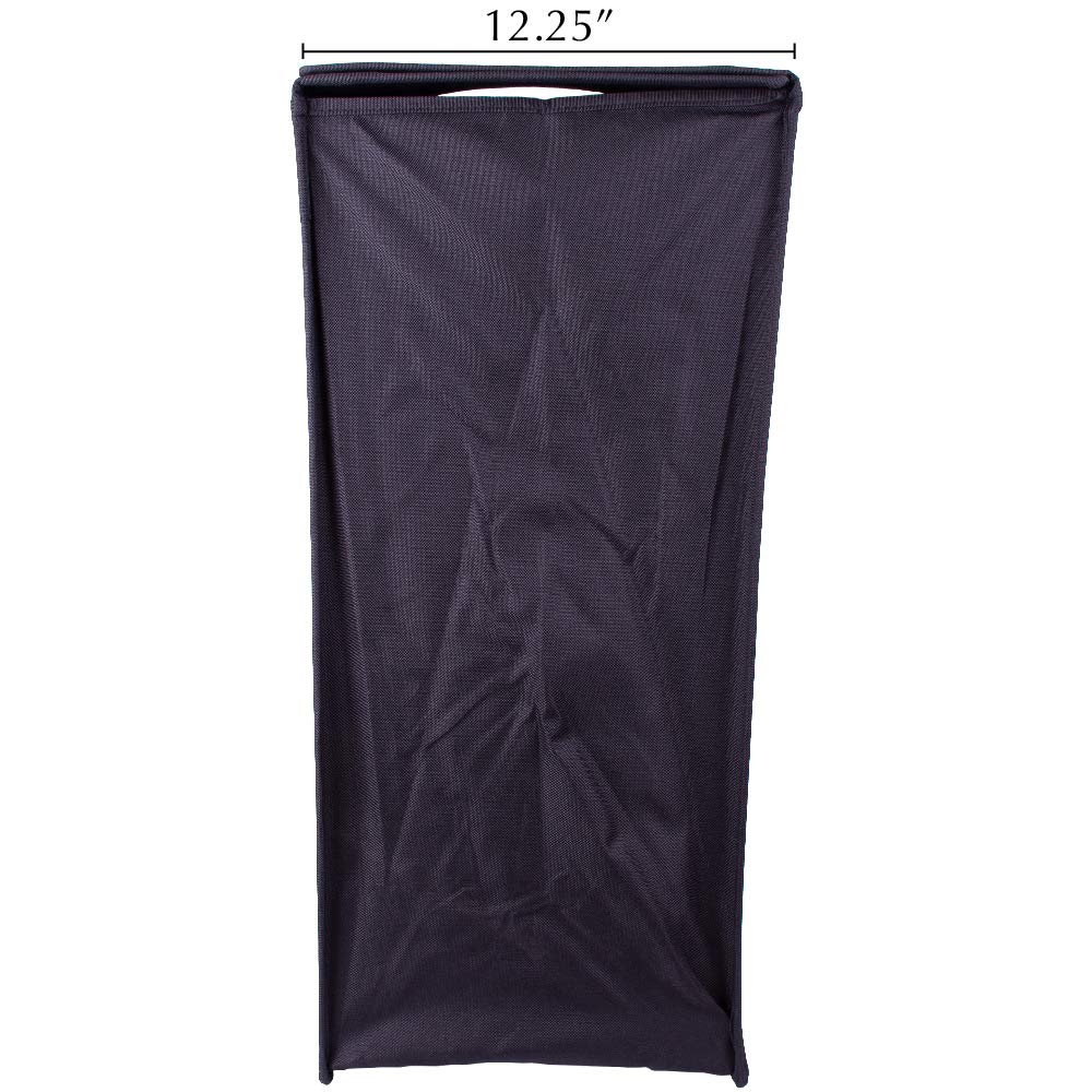 Collapsible Hamper with Handle – Use As a Laundry Basket, Storage Bin, Laundry Bag, Storage, Laundry Hamper, Shoe Organizer, Dorm Room Essentials (Black)