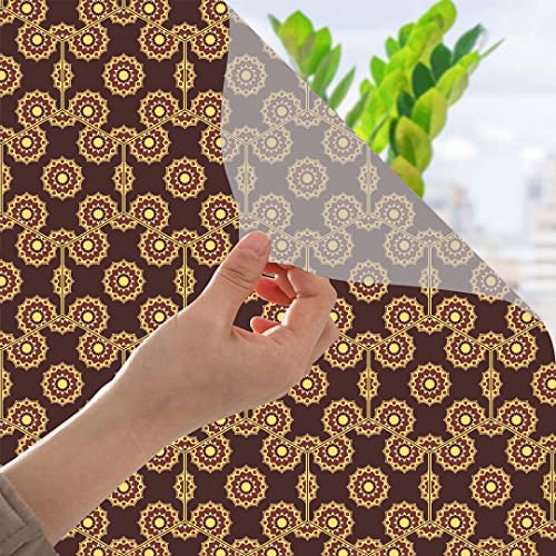 Image of CVANU Window Film Privacy Heat-UV Protection Self-Adhesive Window Glass Film Viny Sheet Multicolor Size(23inch X 75inch) C162