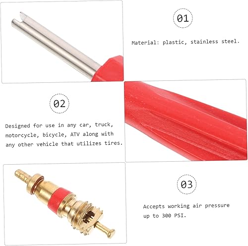 Miniatura 7 de Veemoon Herramienta de reparación de válvulas de neumáticos, herramienta de extracción de vástagos, herramienta de vástago de bicicleta, Llave de