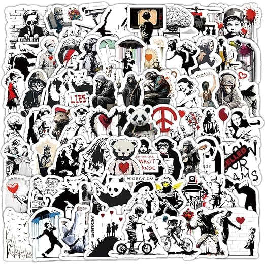 Autocollants de Graffiti Art, 100 PCS Autocollants Manga Anime et Graffiti en Vinyle Imperméable...
