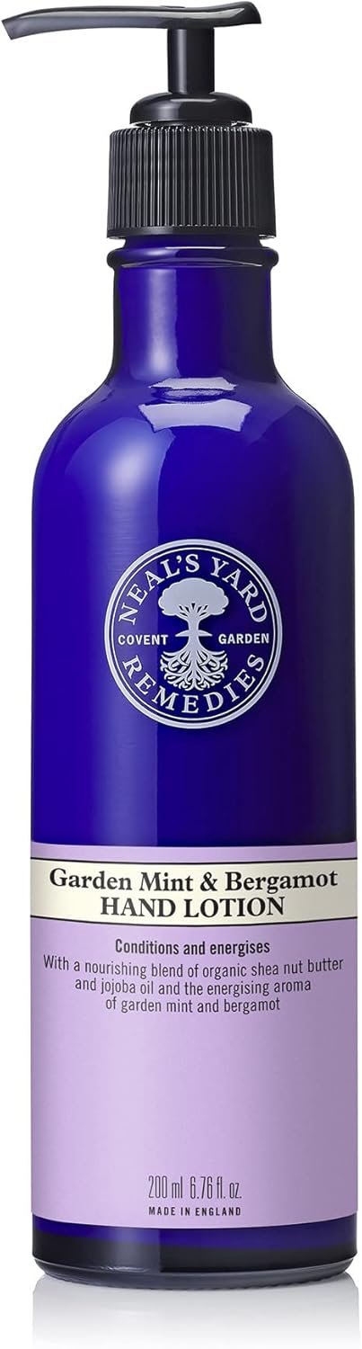 Neal’s Yard Remedies Garden Mint & Bergamot Hand Lotion – No Pump | Organic Hand Lotion with Organic Garden Mint and Bergamot Essential Oils | Vegan Hand Lotion Made with Organic Ingredients | 200ml Neal’s Yard Remedies Garden Mint & Bergamot Hand Lotion – No Pump | Organic Hand Lotion with Organic Garden Mint and Bergamot Essential Oils | Vegan Hand Lotion Made with Organic Ingredients | 200ml
