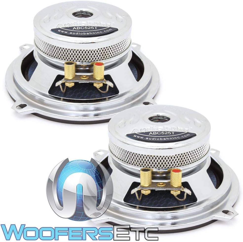 Audiobahn ABC525T 5.25" 120W RMS 2-Way Component Speakers System
