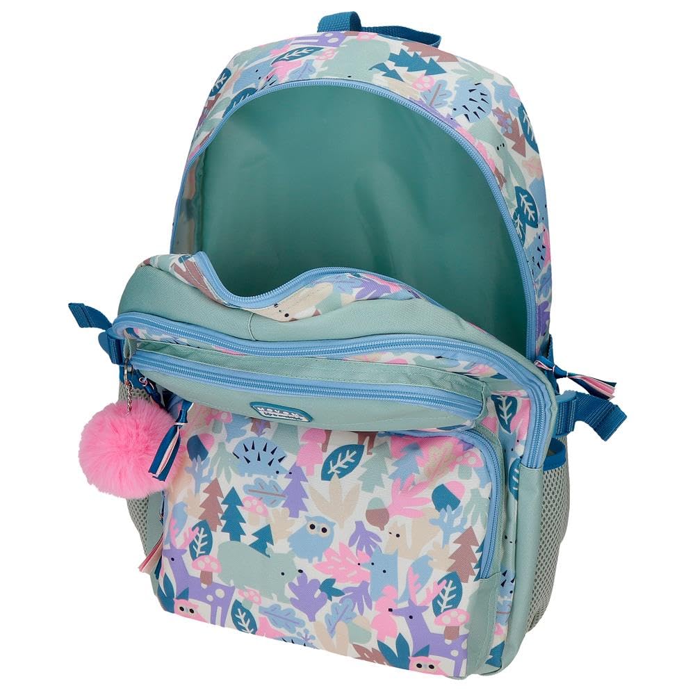 Movom Forest Mochila Escolar Doble Compartimento Verde 32x45x19 cm Poliéster 27,36L