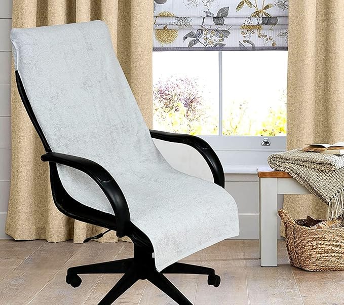 Image of Car Seat Towel Cover, Universal Size 76x152 cm, Soft and Comfortable Seat Protector for All Cars, Single Pack of 1 (1, Ch White, 30x60inc.)