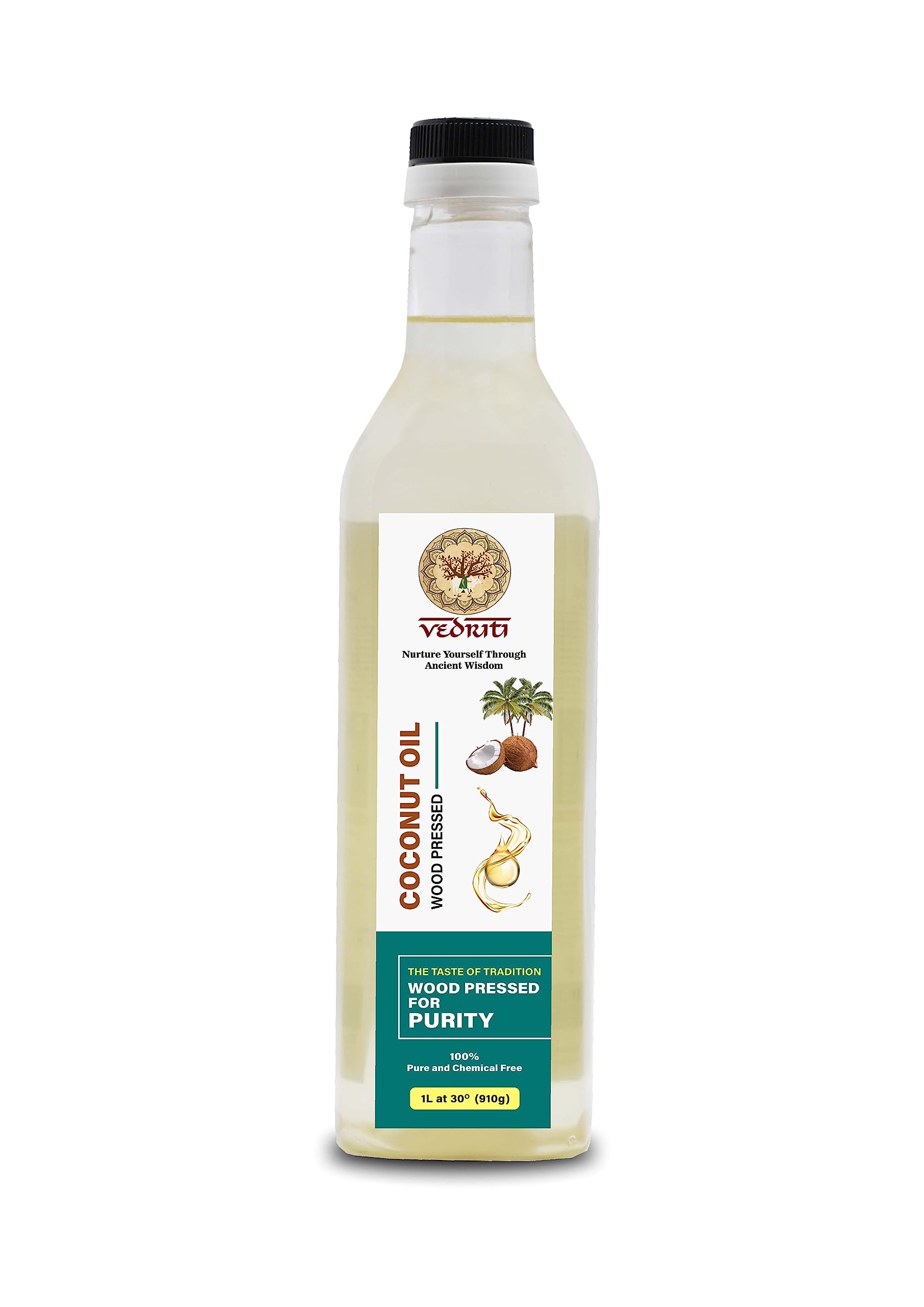 Vedriti Wood Pressed Coconut Oil, Cold Pressed, Kolhu/Kacchi Ghani, Chemical Free, Cold Pressed Coconut Oil For Cooking, Multipurpose Usage, A1 Grade Coconuts, Purity In Every Drop, 1000Ml (B0CBSF9VBF) Amazon Price History, Amazon Price Tracker
