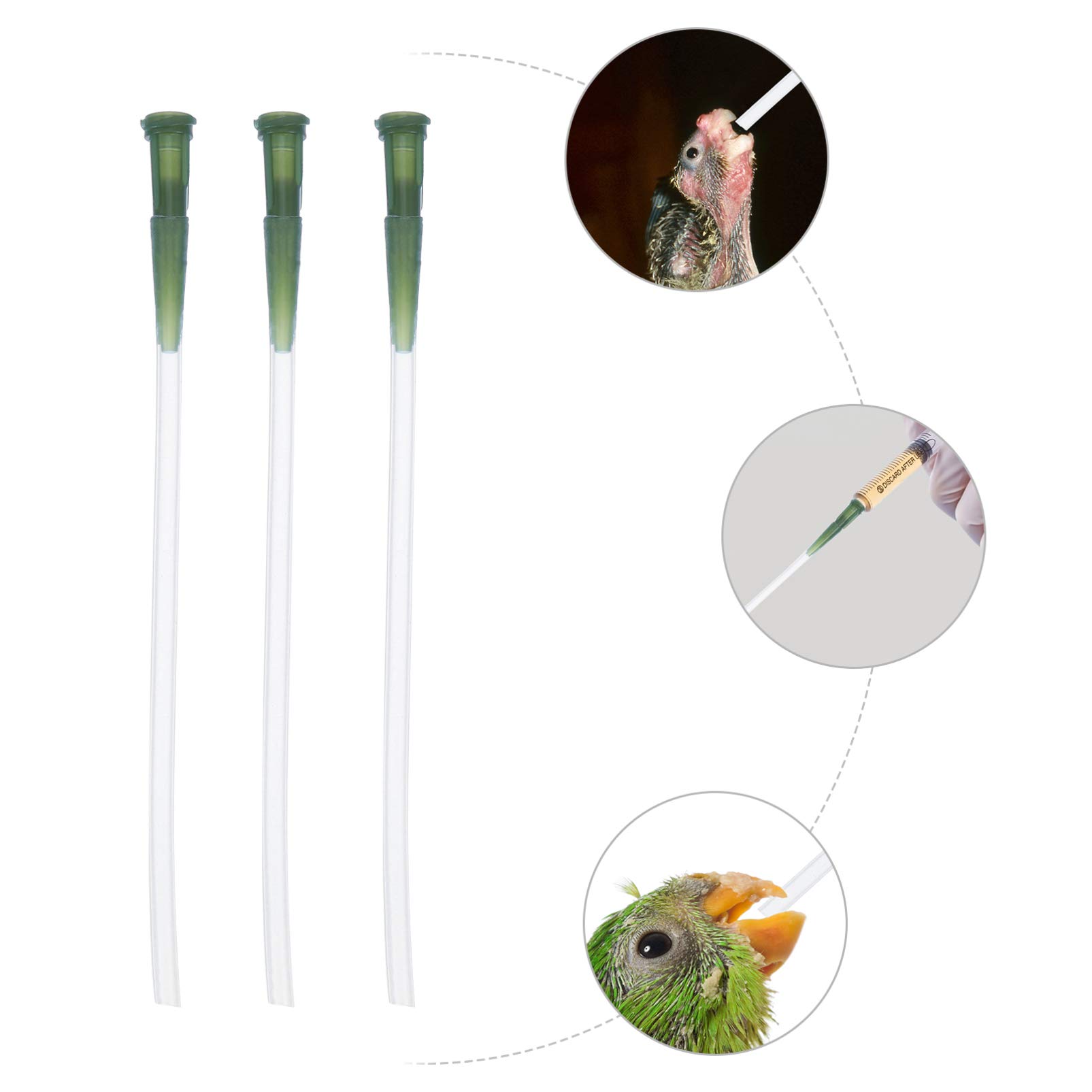 Balacoo Kitten Accessories 3pcs Birds Feeding Hose Soft Plastic Tubing Hoses Pets Sick Birds Feeding Tools Medicine Water Food Feeder for Medium Bird Puppy Accessories
