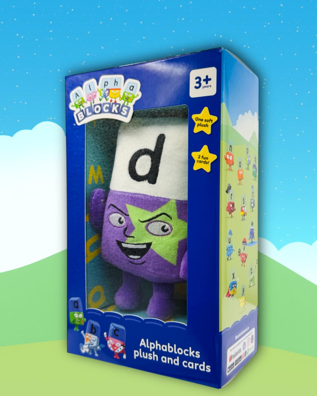Antertoys Alphablocks Plush & Cards (Alphablocks D)
