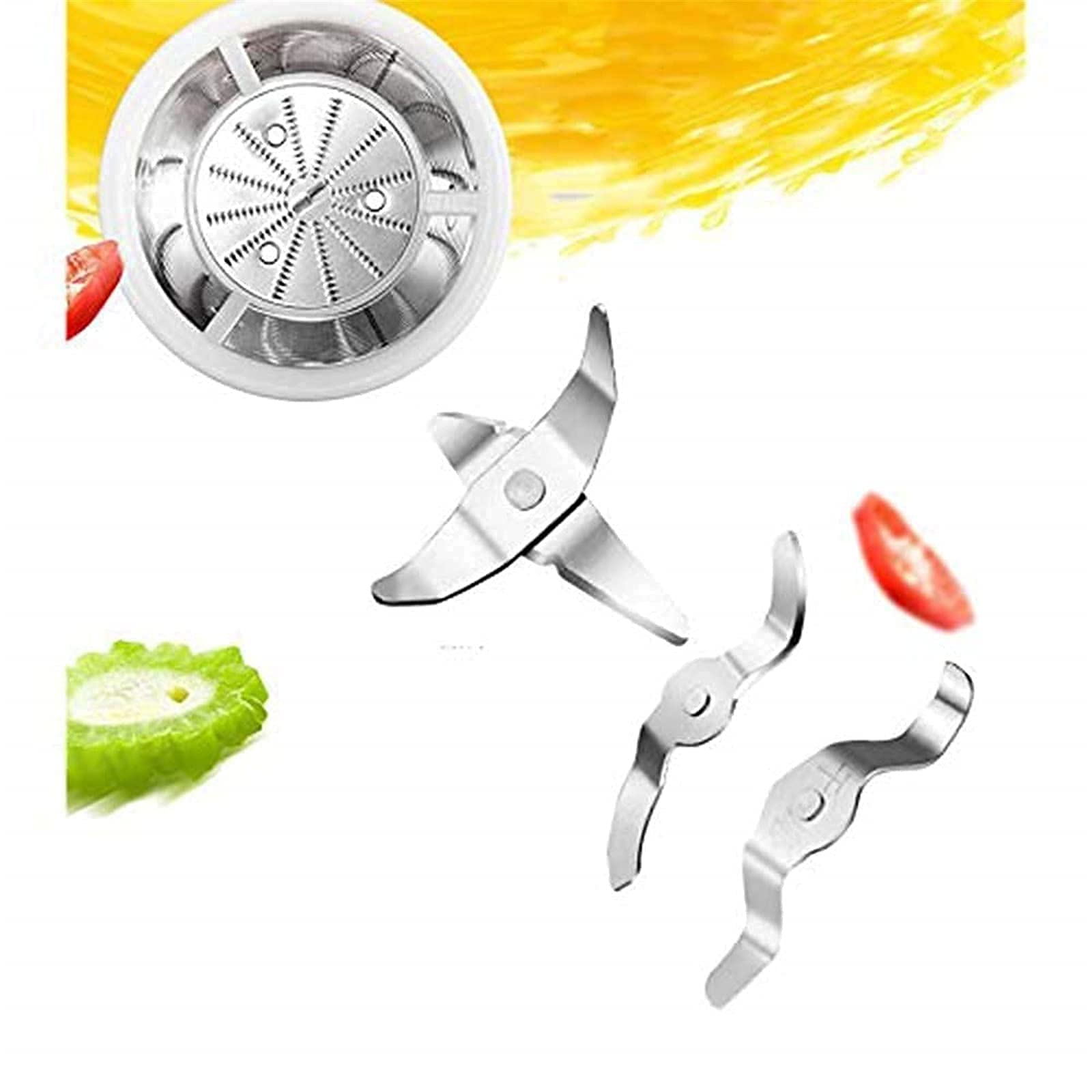 MIIKHI Juicer Machines,Blender Juicer, Small Juicer, BPA-Free Fully Automatic Household Juicer And Three Cups Multi-Function slow juicer