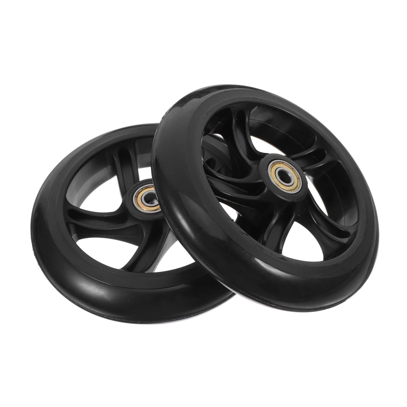 JOINPAYA 2pcs Silent Scooter Wheels Set Smooth Stable Replacement Wheel Accessories for Scooters and Skateboards Enhanced Traction Easy Installation Design