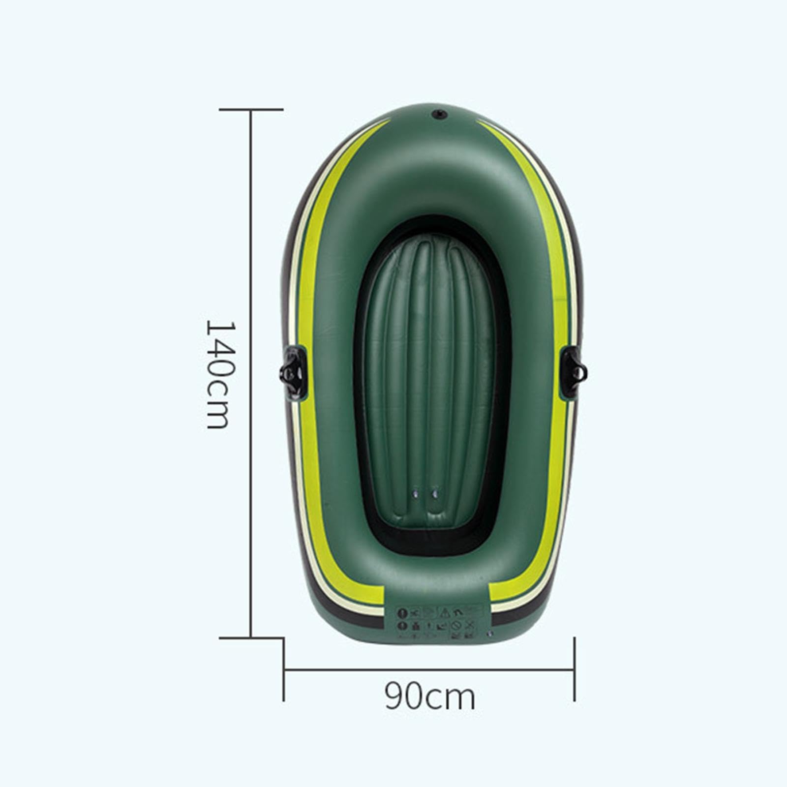 2 Stück Schlauchboot Aufblasbares Kajak Ruderboot Badeinsel Wasserinsel Boot Aus Robustem PVC mit Zwei Paddelsitzen Und Doppelventil für Schnelles auf, 1 Person mit Paddel