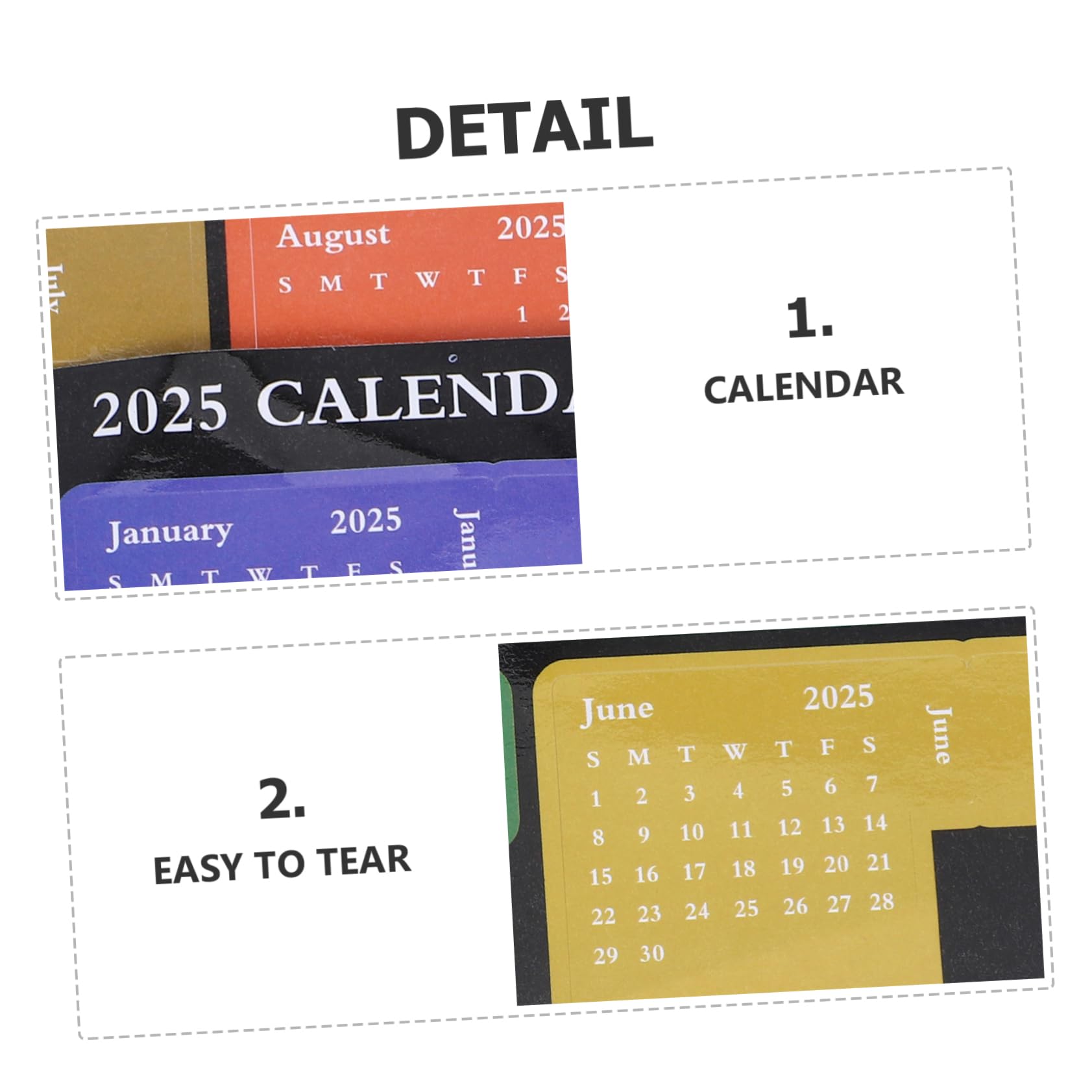 Lurrose 4ensembles Autocollants De Calendrier Stickers Multi-fonctions Pour Planificateur Étiquettes Colorées Pour Agenda Scolaire Et Ménager De Indices Mensuels