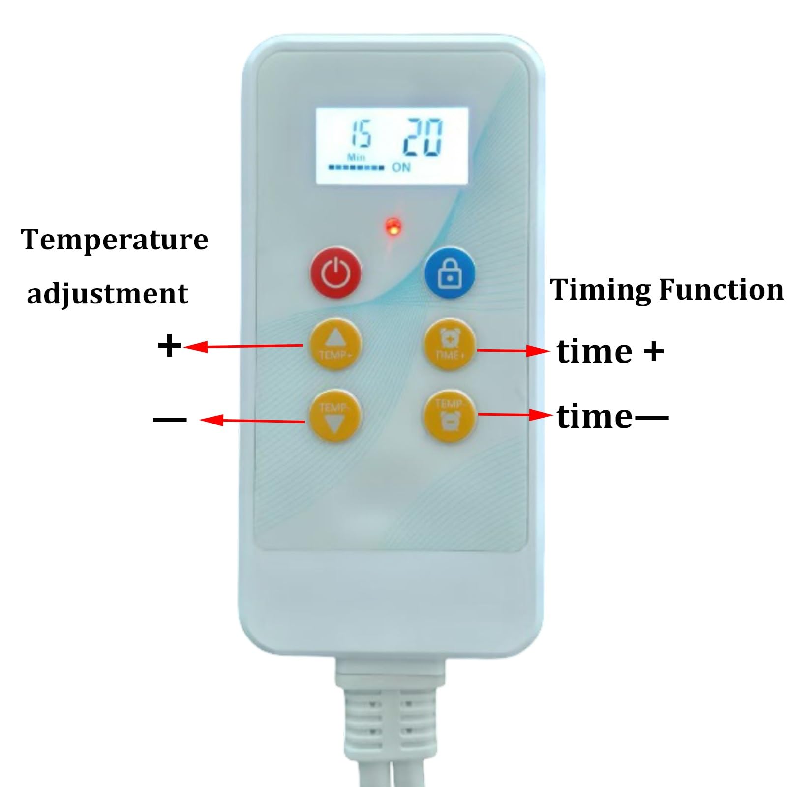 Tappeto riscaldante elettrico, tappetino riscaldante per pavimento | Soft Plush | Spina 220V | Timer e controllo della temperatura | Per soggiorno, camera da letto, sala giochi(B,180x50cm)