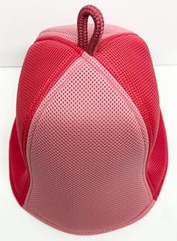 1点物！館内着 メッシュ君付き ピンク ウール メッシュ ベストサウナハット 1点物！館内着 メッシュ君付き ピンク ウール メッシュ ベスト