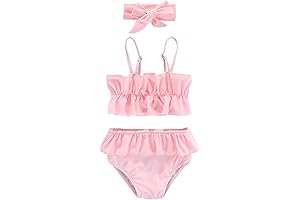 Adorable and Comfy 2-Piece Baby Girl Bikini for Summer Fun