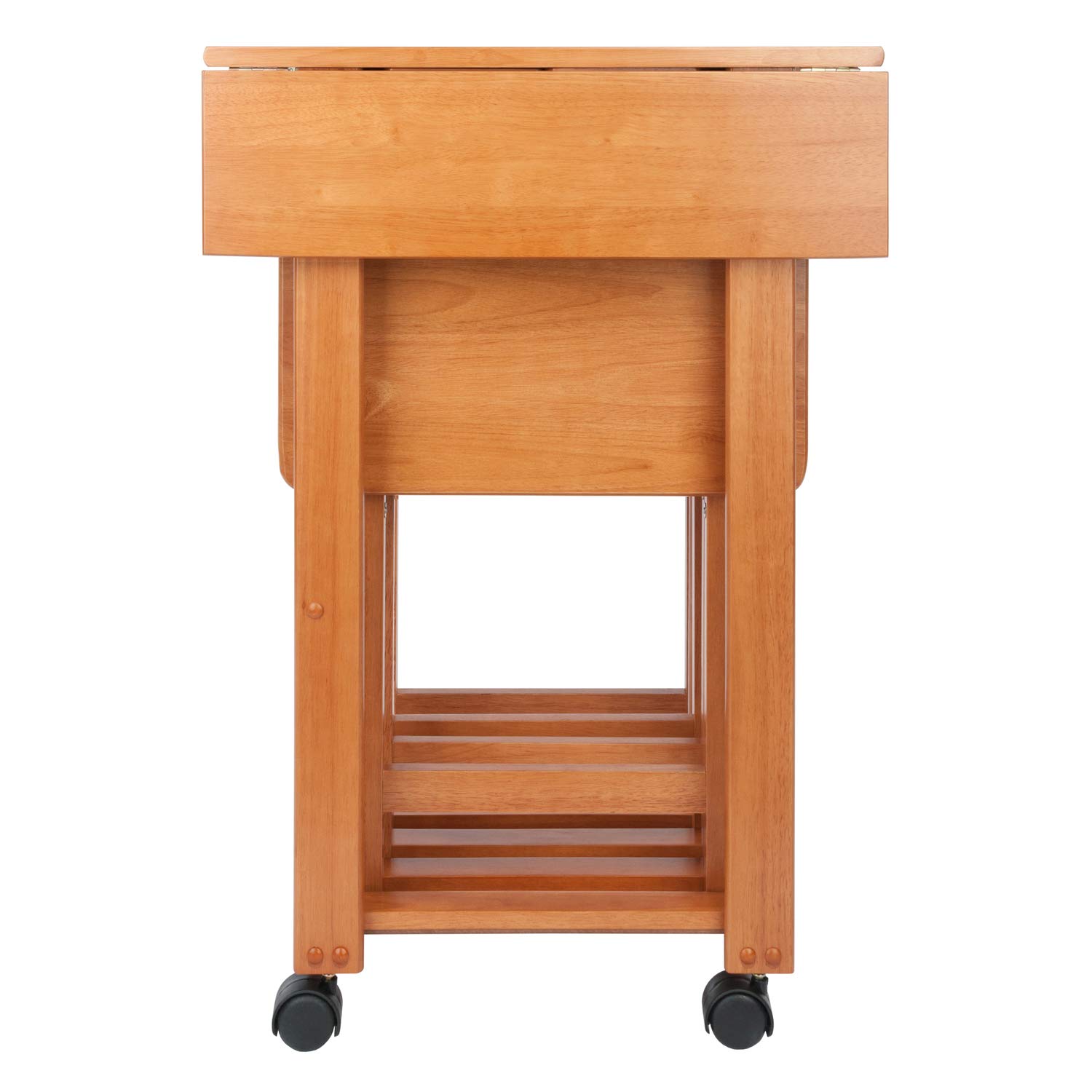 Amazon｜Winsome 木製スナックテーブル ブラック｜サイドテーブル